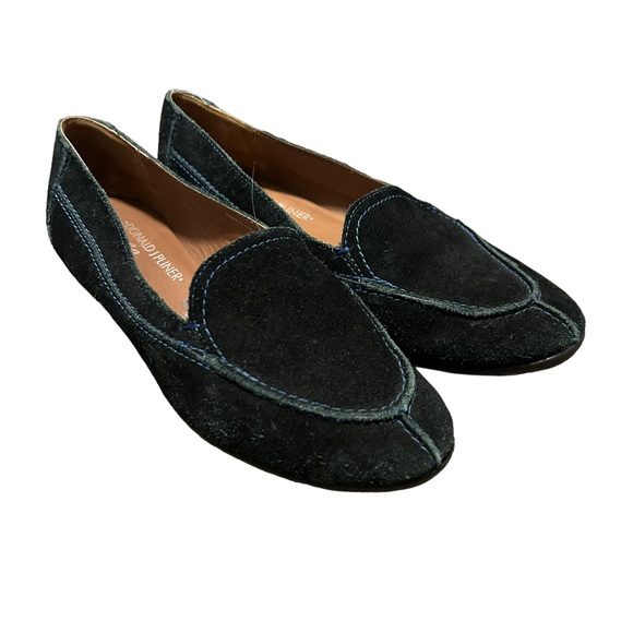 DONALD J. PLINER Black Suede Point Toe Loafers-Size 6.5 - Picture 9 of 13